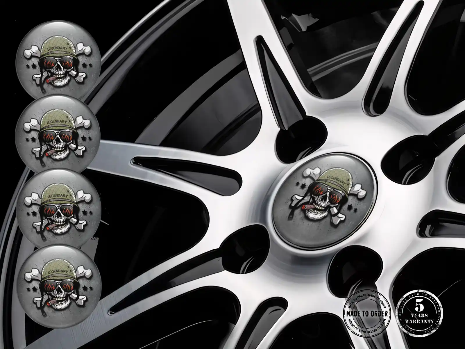 Pegatinas Resina Custom Insignias Tunning Rueda